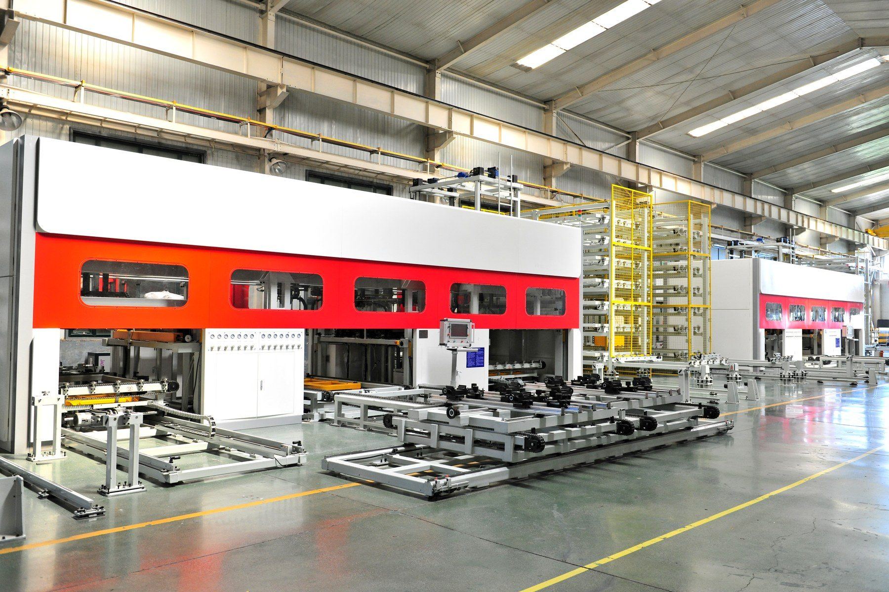 Intelligent core stacking production line