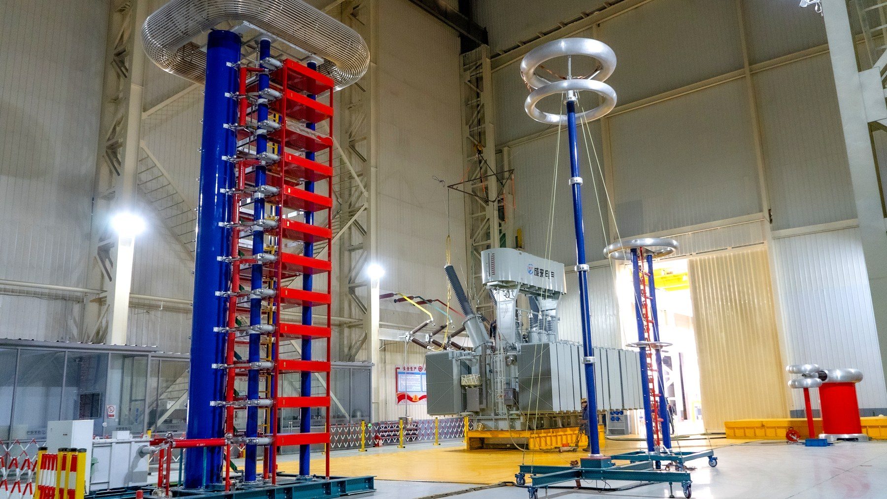 High-voltage electrical test center